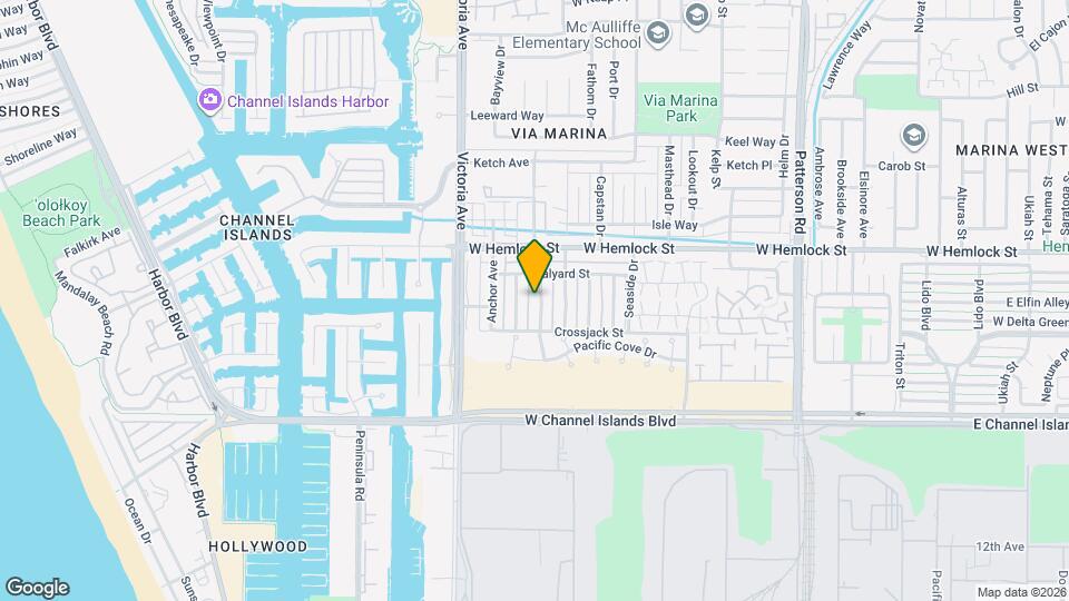 2601 Spinnaker Ave Map and Location Details