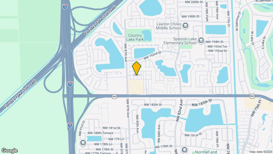 18858 NW 85th Ct Map and Location Details