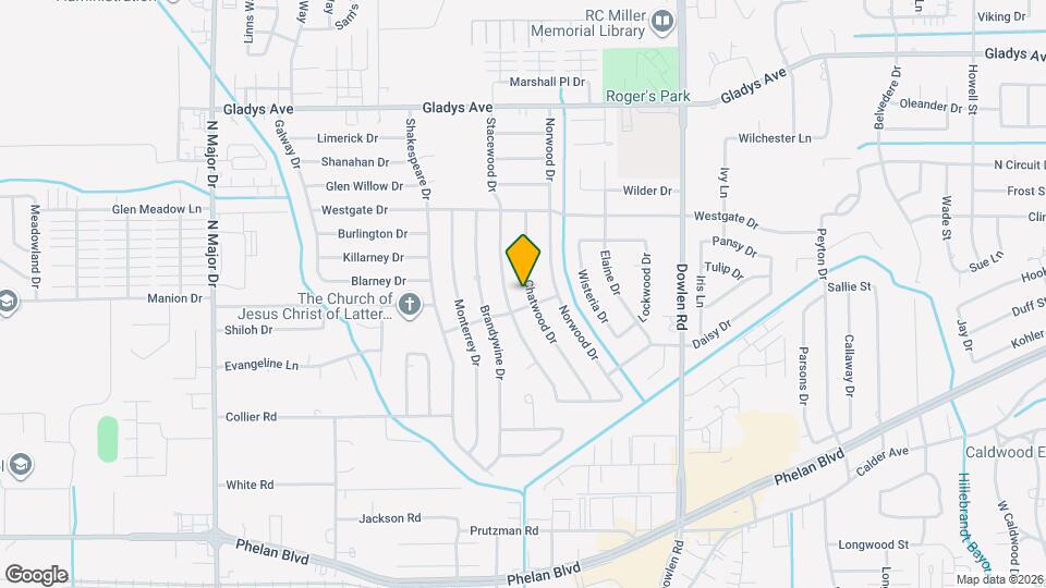 1045 Chatwood Dr Map and Location Details