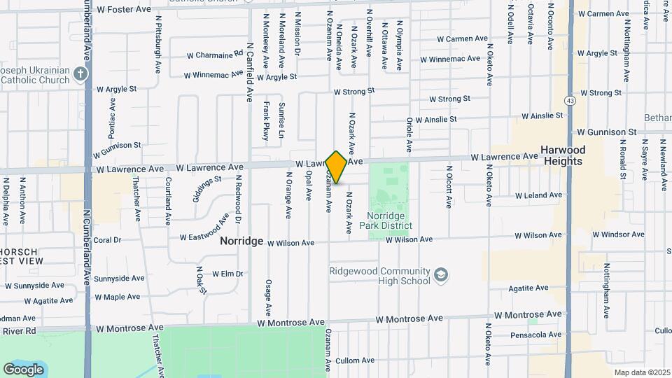 4721 N Ozanam Ave Map and Location Details