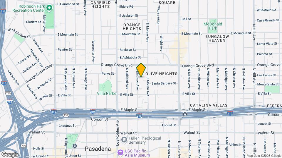 590 N Madison Ave Map and Location Details