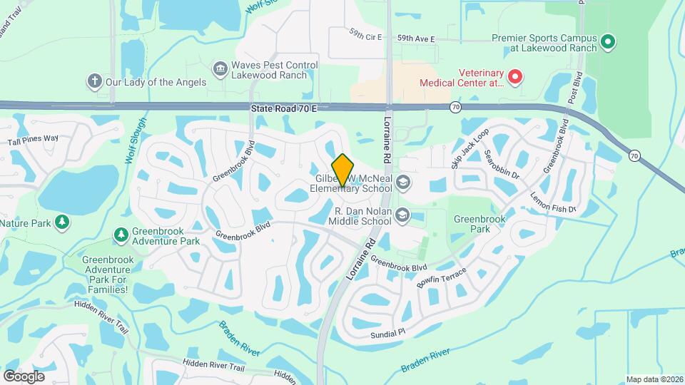 14231 Gnatcatcher Terrace Mapa y Detalles de la Ubicación