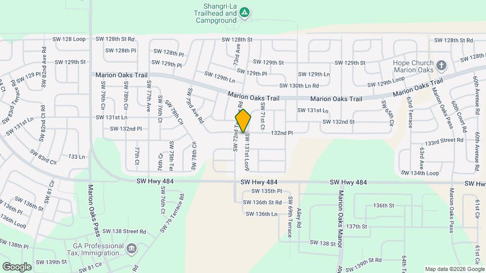 7260 SW 132nd Pl Map and Location Details