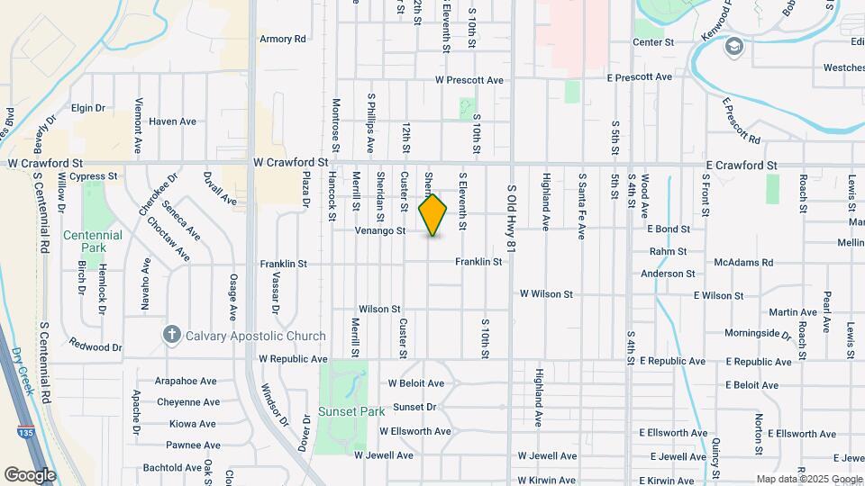 829 Sherman St Map and Location Details