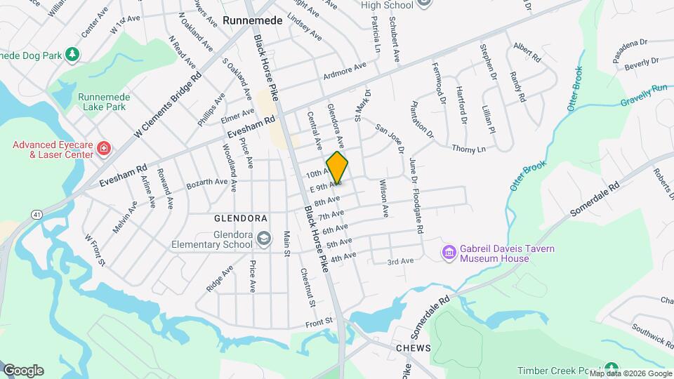 810 Central Ave Map and Location Details