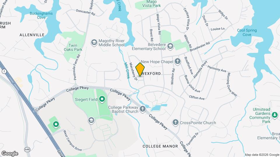 821 Macsherry Dr Map and Location Details