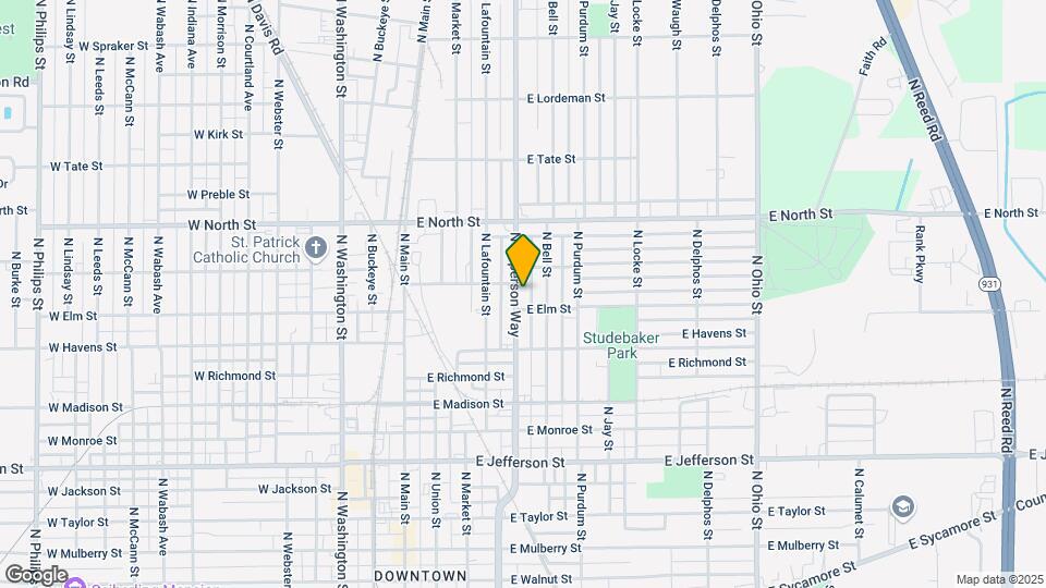 1110 N Apperson Way Map and Location Details