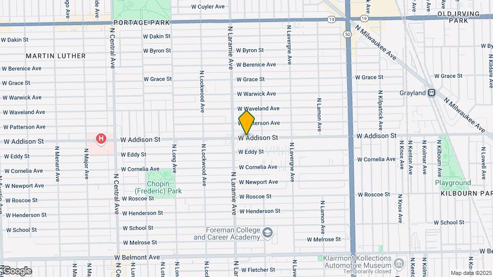 5133 W Addison St Map and Location Details