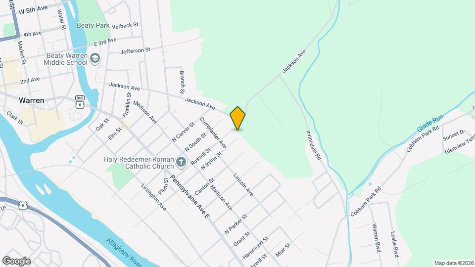 215 N Irvine St Map and Location Details