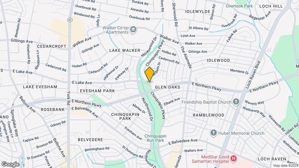 6100 Chinquapin Pkwy Map and Location Details
