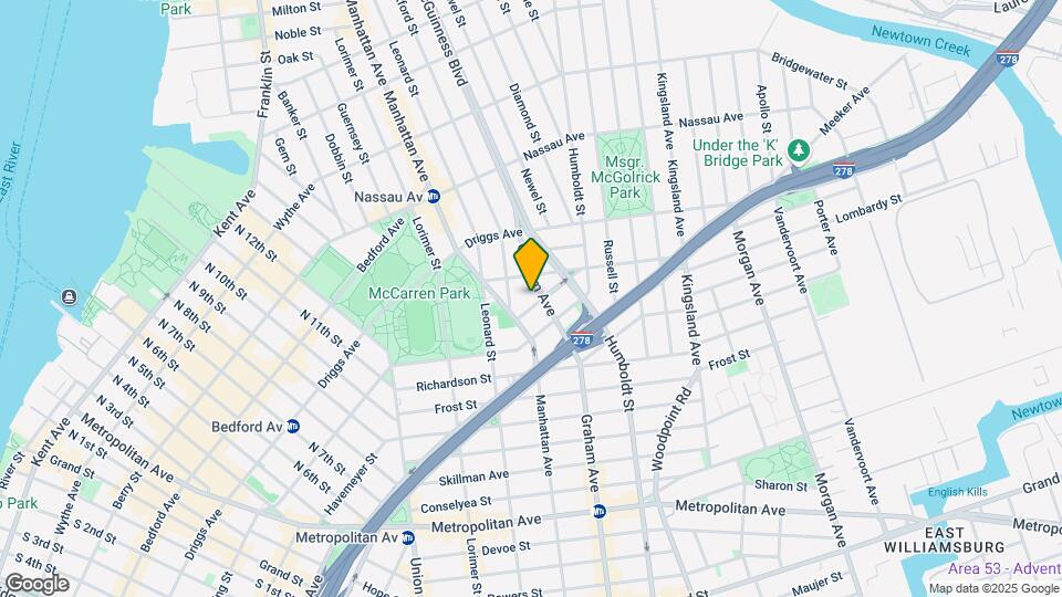 129 Newton St Mapa y Detalles de la Ubicación