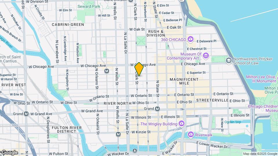 70 W Huron St Mapa y Detalles de la Ubicación