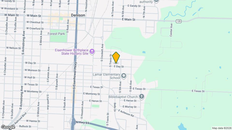 419 E Day St Map and Location Details