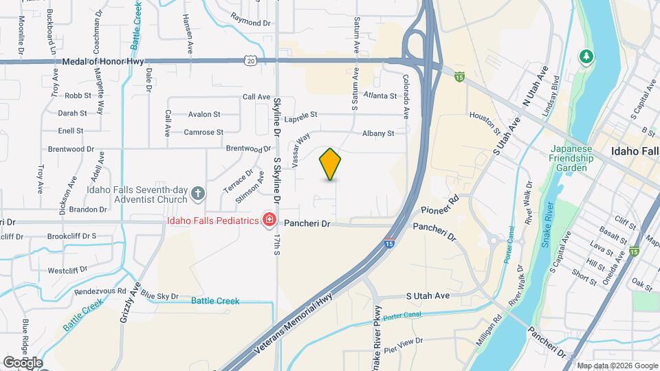 706 S Saturn Ave Map and Location Details