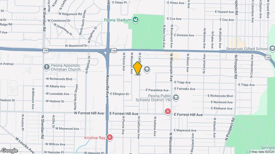 3415 N California Ave Map and Location Details