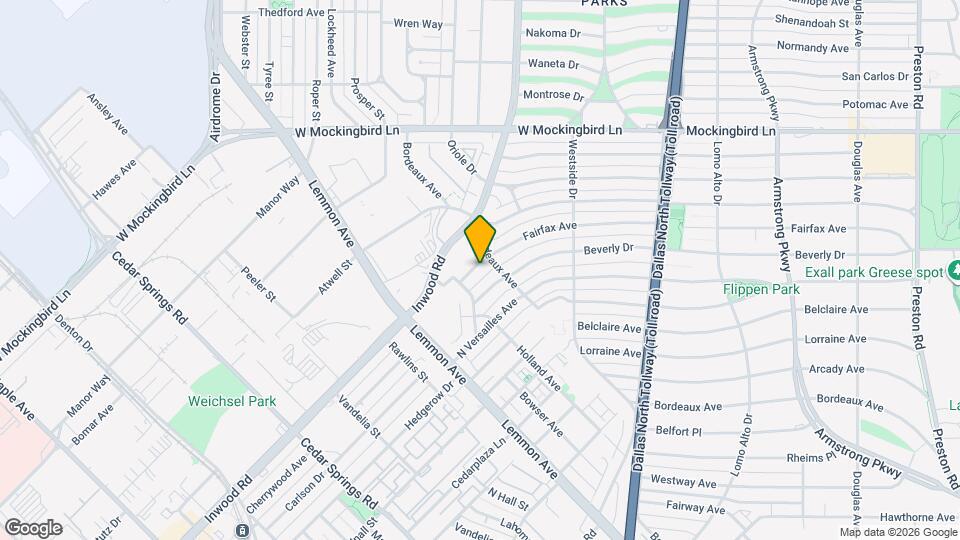 3722 Fairfax Ave Map and Location Details