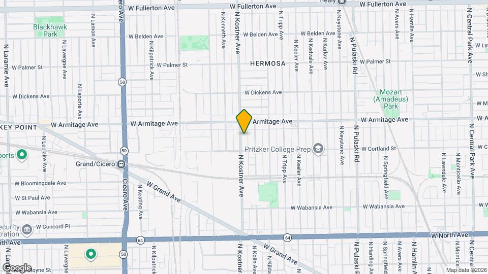 1931 N Kostner Ave Map and Location Details