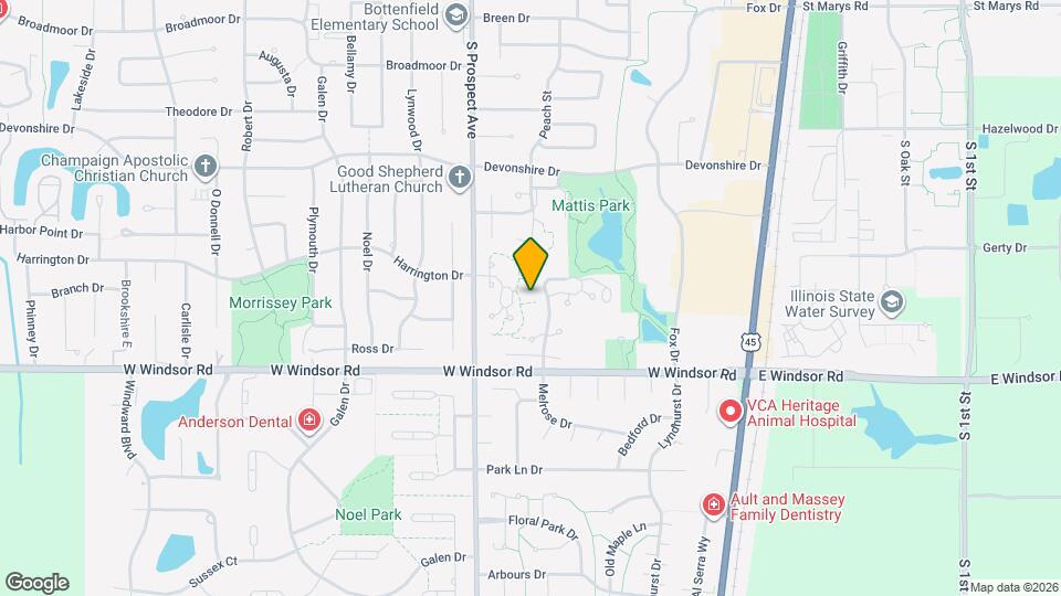 2129 Melrose Dr Map and Location Details