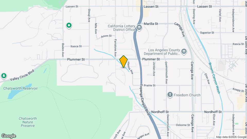 9430 Glade Ave Mapa y Detalles de la Ubicación