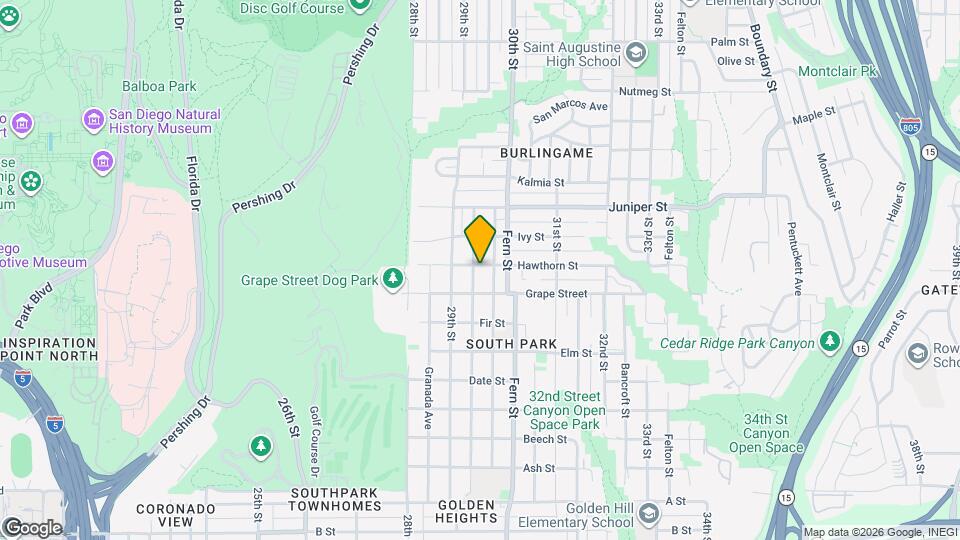 2963 Hawthorn St Map and Location Details