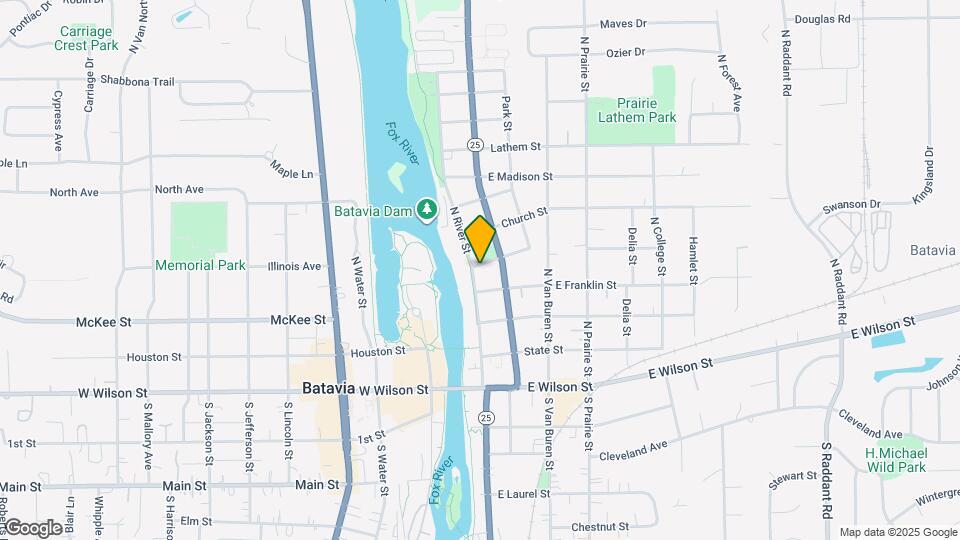 320 N River St Map and Location Details