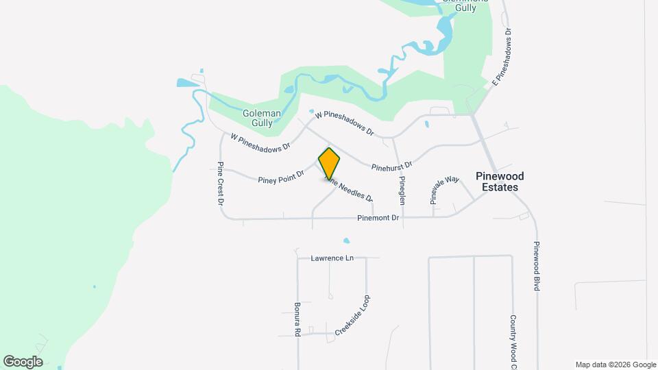 1030 Pine Timbers Dr Map and Location Details