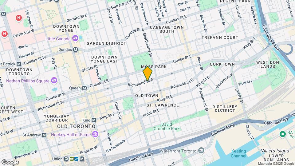 255 Richmond St E Map and Location Details