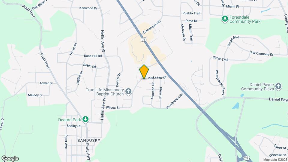 217 Chickasaw Dr Map and Location Details