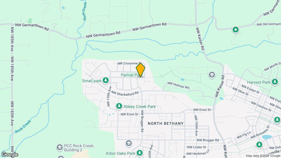 16702 NW Trillium St Map and Location Details