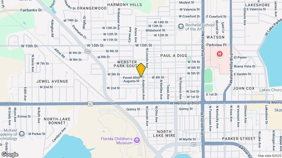 821 Augusta St Map and Location Details