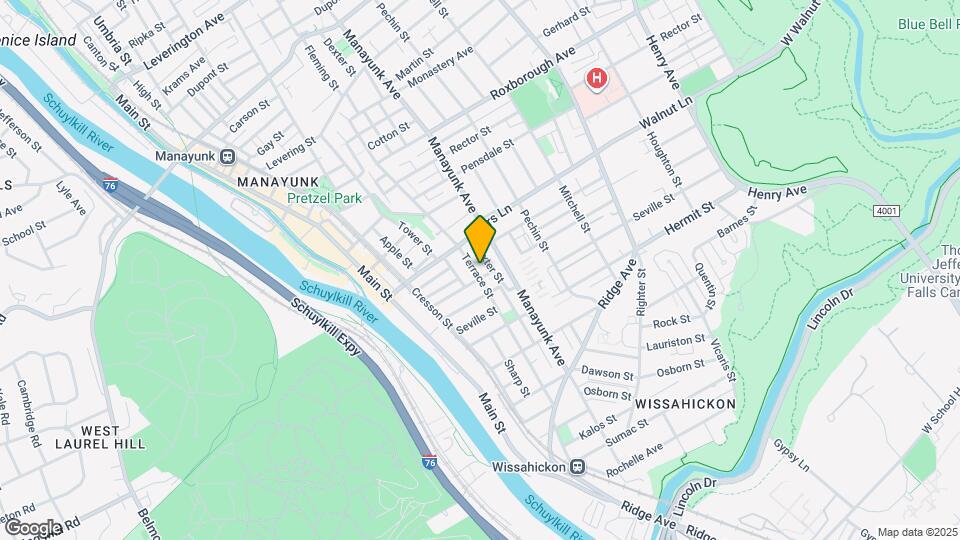 3943 Terrace St Map and Location Details