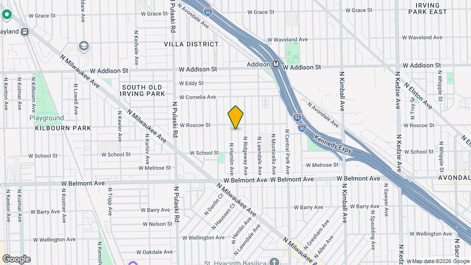 3347 N Hamlin Ave, Unit G Mapa y Detalles de la Ubicación