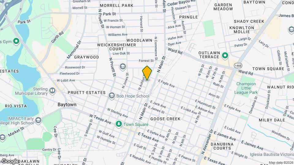 818 N Commerce St Map and Location Details