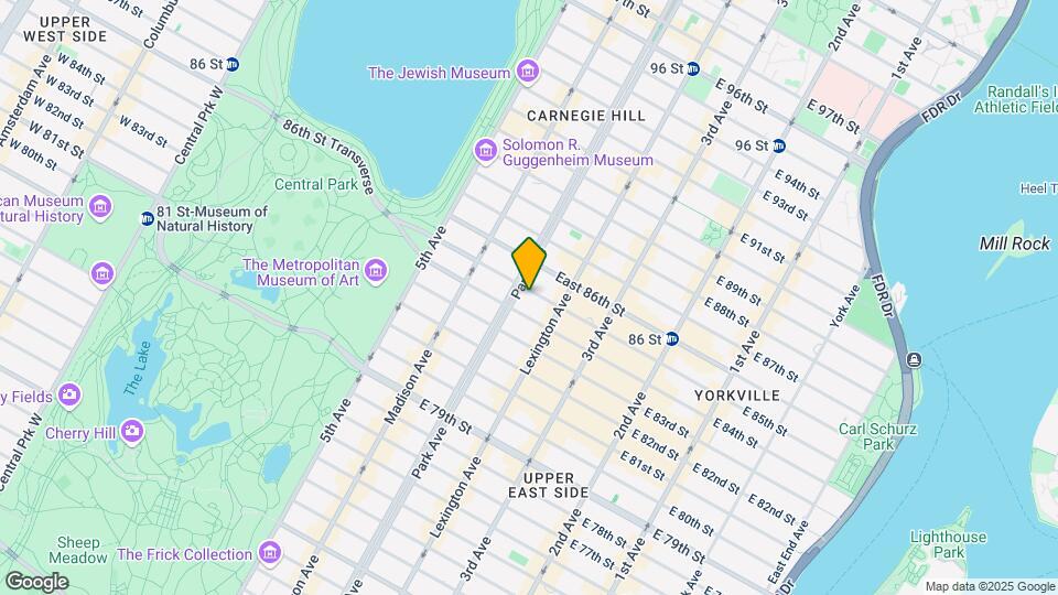 104 E 85th St Map and Location Details