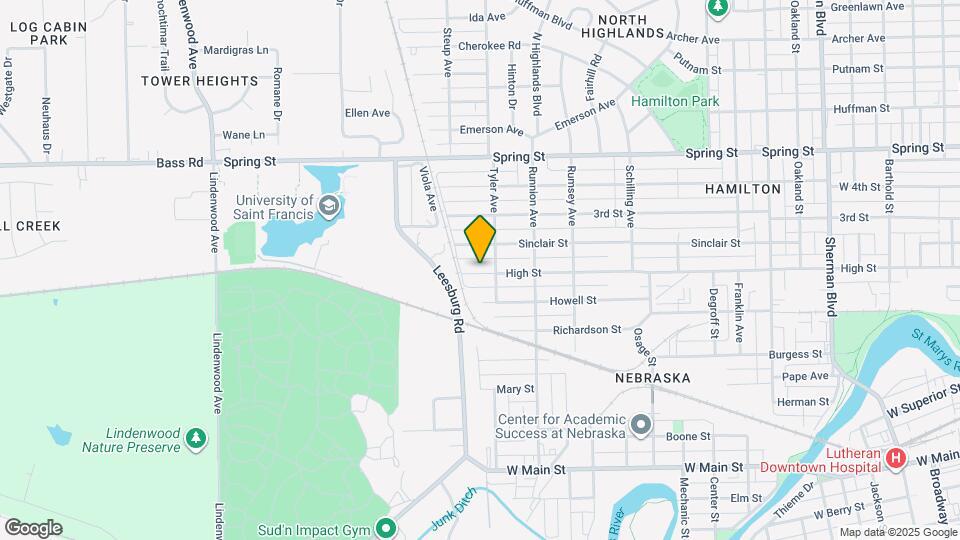 1916 High St Map and Location Details