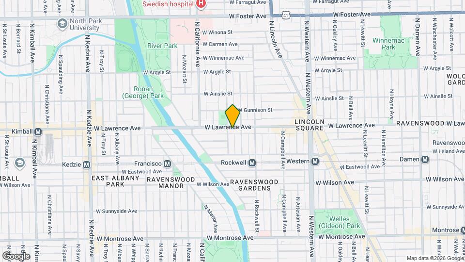 4755 N Washtenaw Ave Map and Location Details