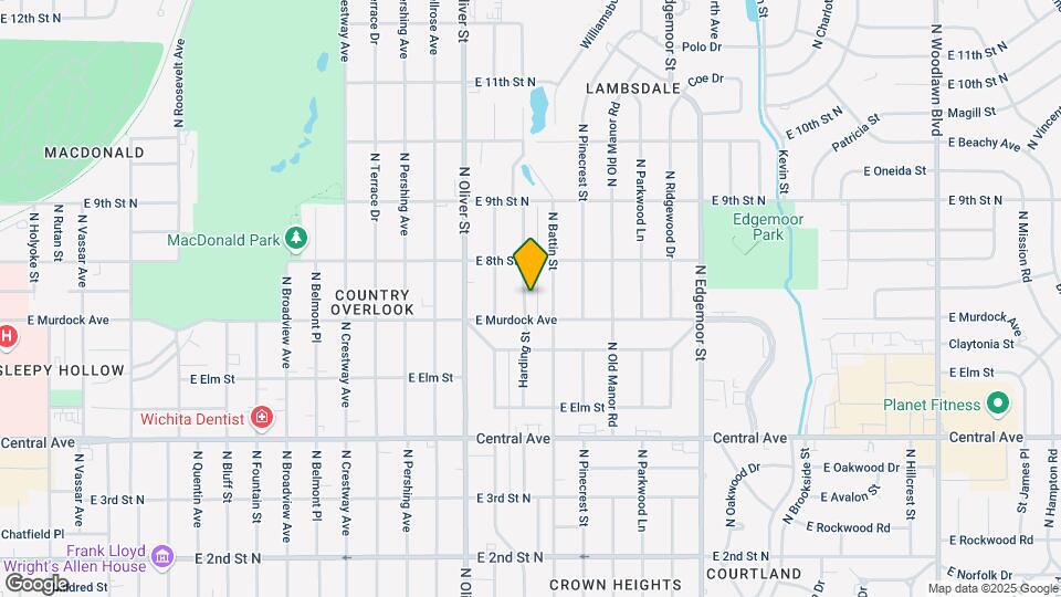 810 N Harding Ave Map and Location Details