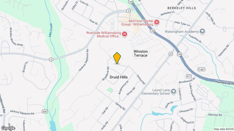 212 Oxford Rd Map and Location Details