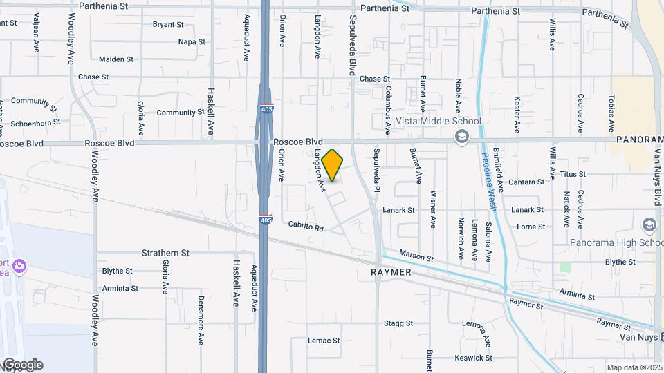 8140 Langdon Ave Map and Location Details