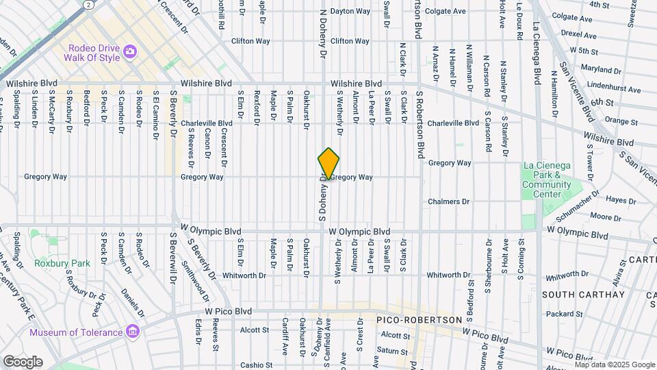 308 S Doheny Dr Map and Location Details
