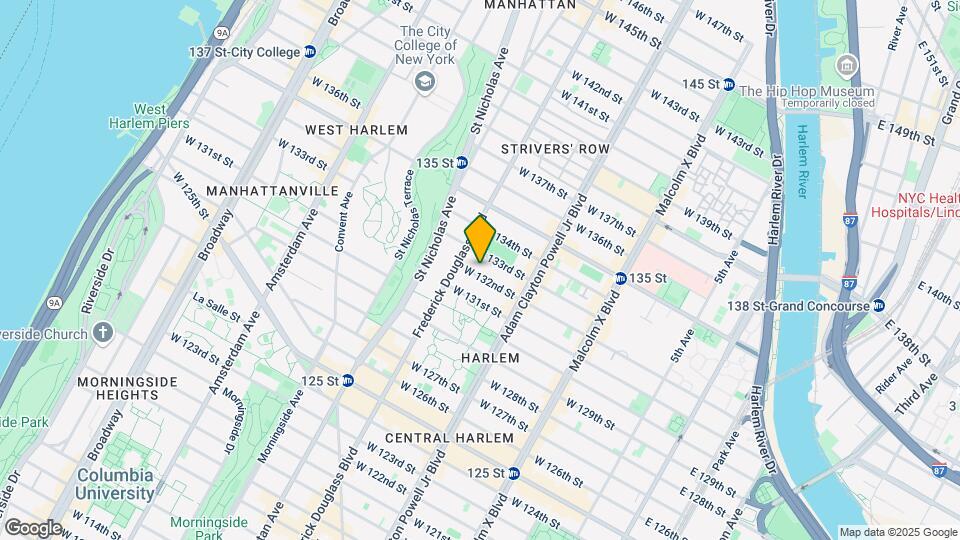 265 W 132nd St Mapa y Detalles de la Ubicación