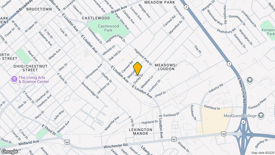 829 Darley Dr Map and Location Details