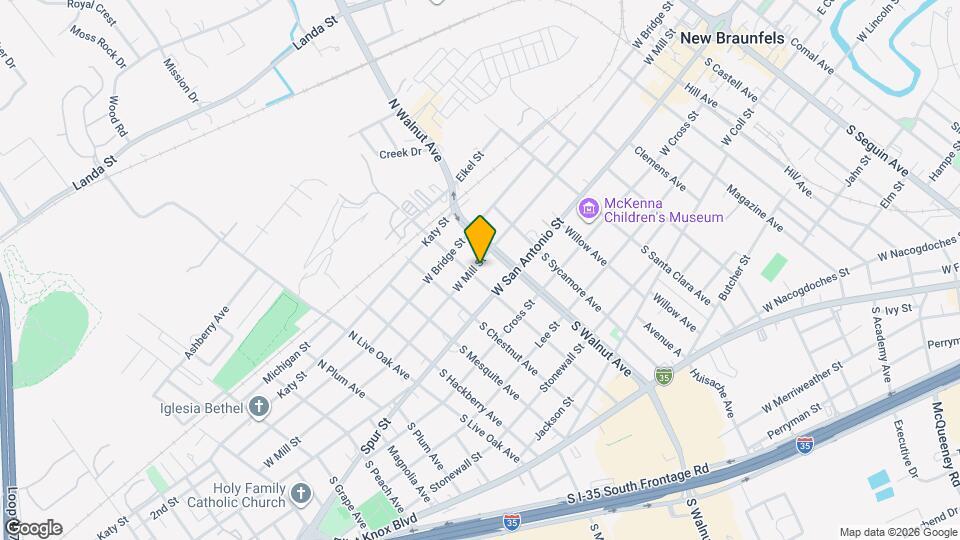 1185 W Mill St Map and Location Details