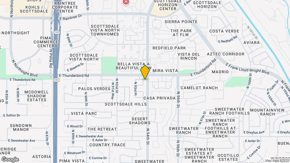 13719 N 93rd Way Map and Location Details