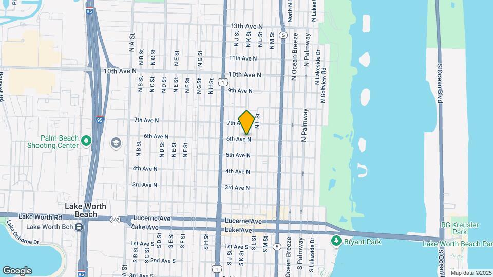 602 N K St Map and Location Details