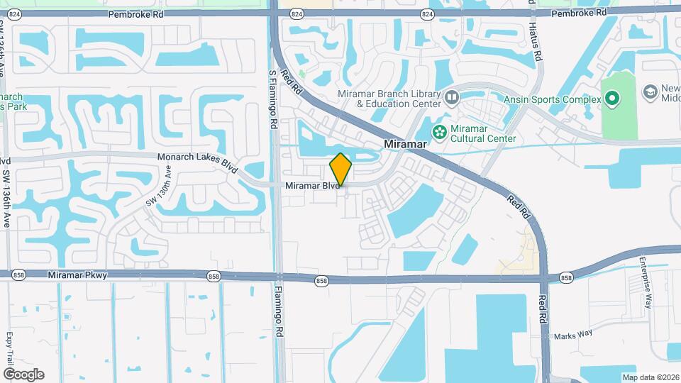 2573 SW 121st Terrace Map and Location Details