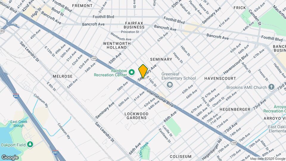 1436 Seminary Ave Mapa y Detalles de la Ubicación