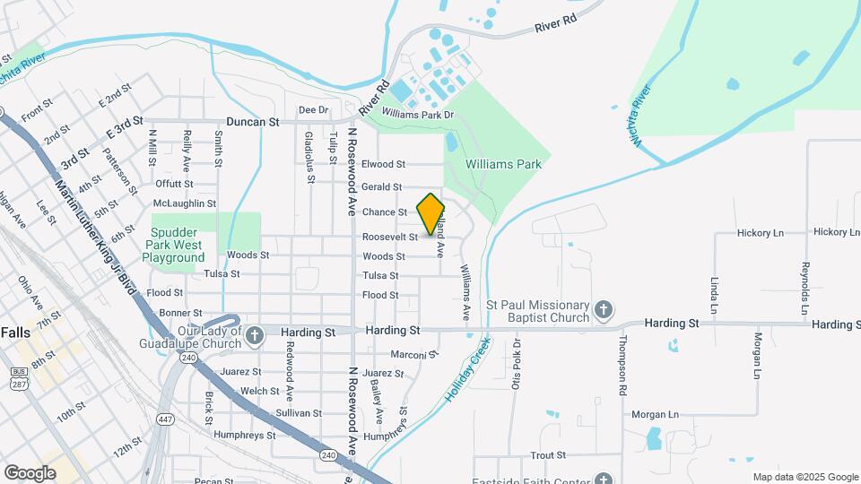 1019 Roosevelt St Map and Location Details