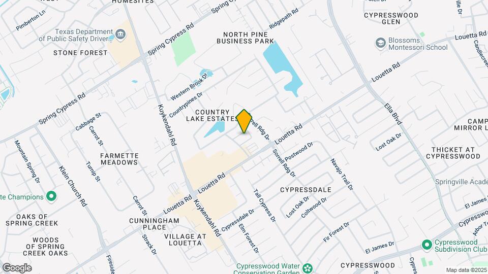 18620 Louetta Creek Dr-Unit -109 Map and Location Details