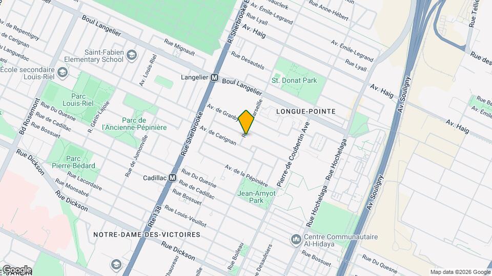 6376 De Marseille Rue Map and Location Details